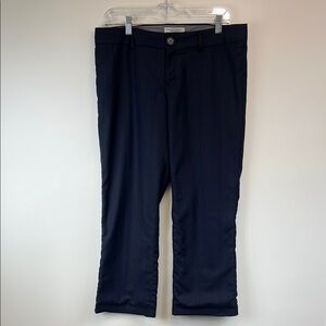 Banana Republic Women's Navy Blue Plaid Dress Pants size 8